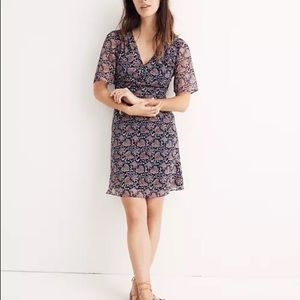 Madewell Orchard Flutter Sleeve Floral Dress 2